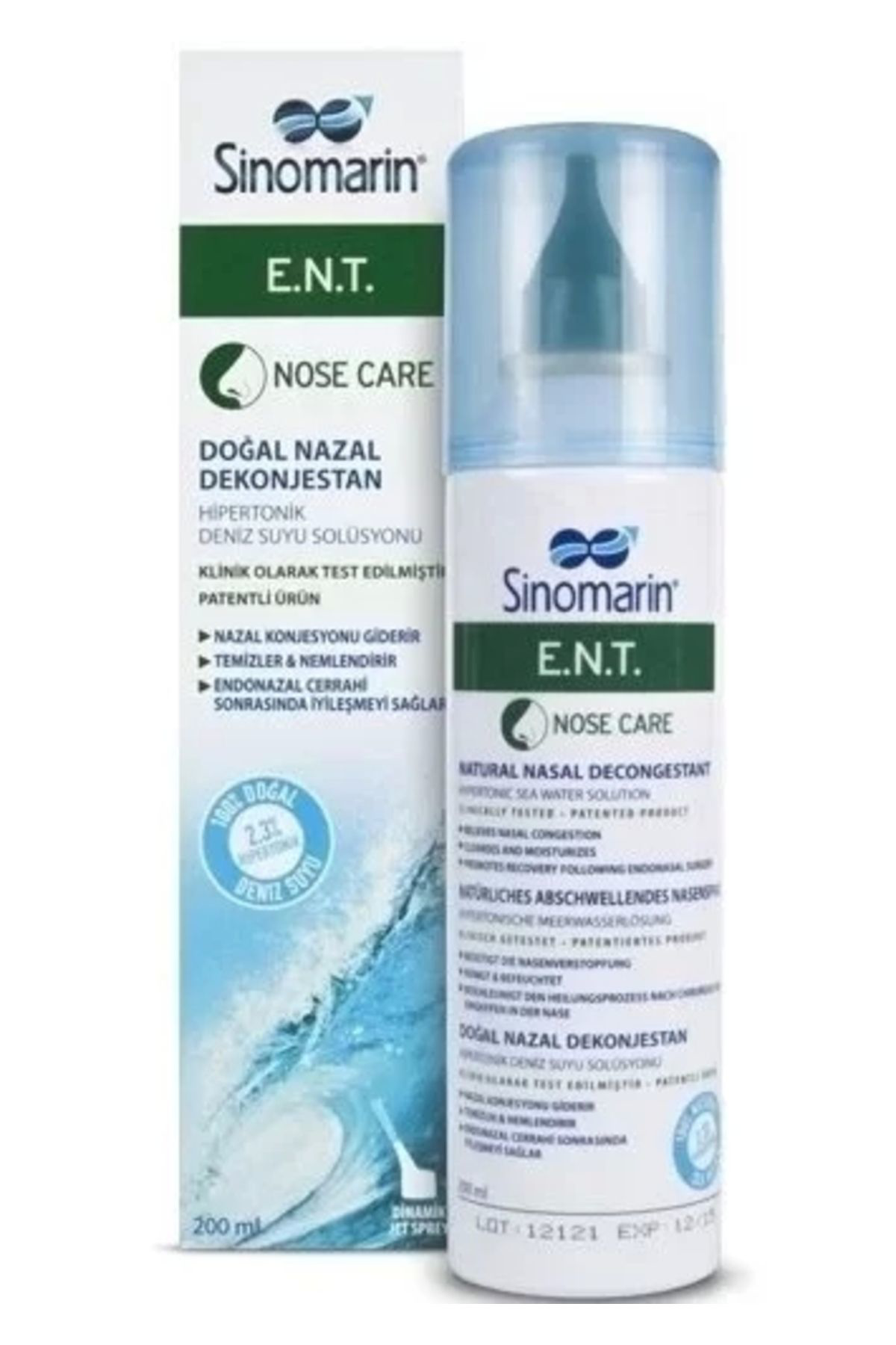 Wellcare Sinomarin E.N.T. Deniz Suyu Burun Spreyi 200 Ml