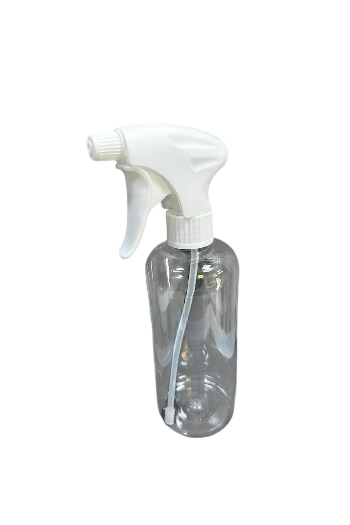 Parkes Şişe Pet 500 Ml Boş Şeffaf Ve Trigger Fisfis Sprey 4 Adet 1.Sinif