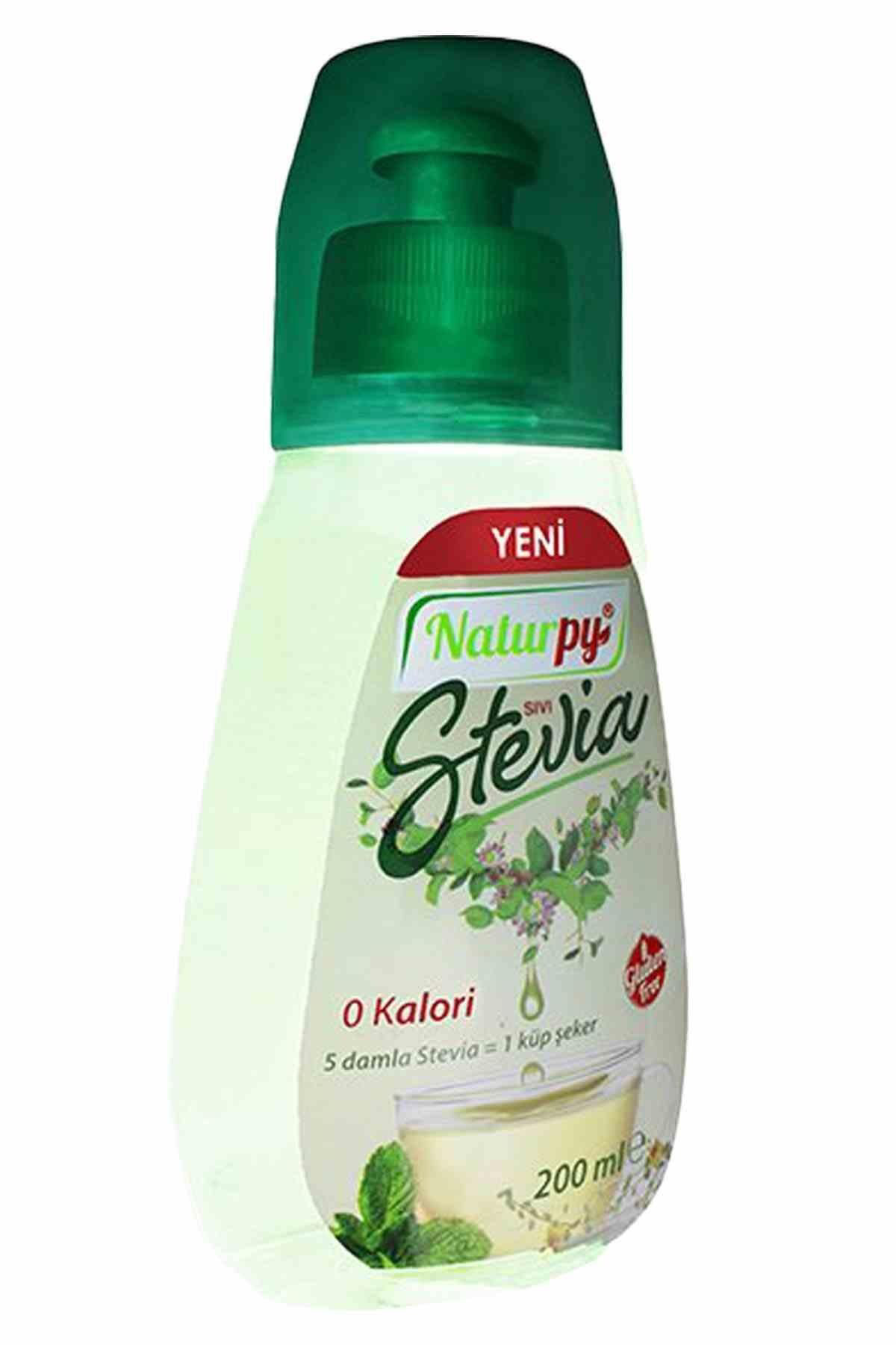 Naturpy Sivi Stevia Tatlandirici 200Ml X 3 Adet Şeker Yerine Glutensiz