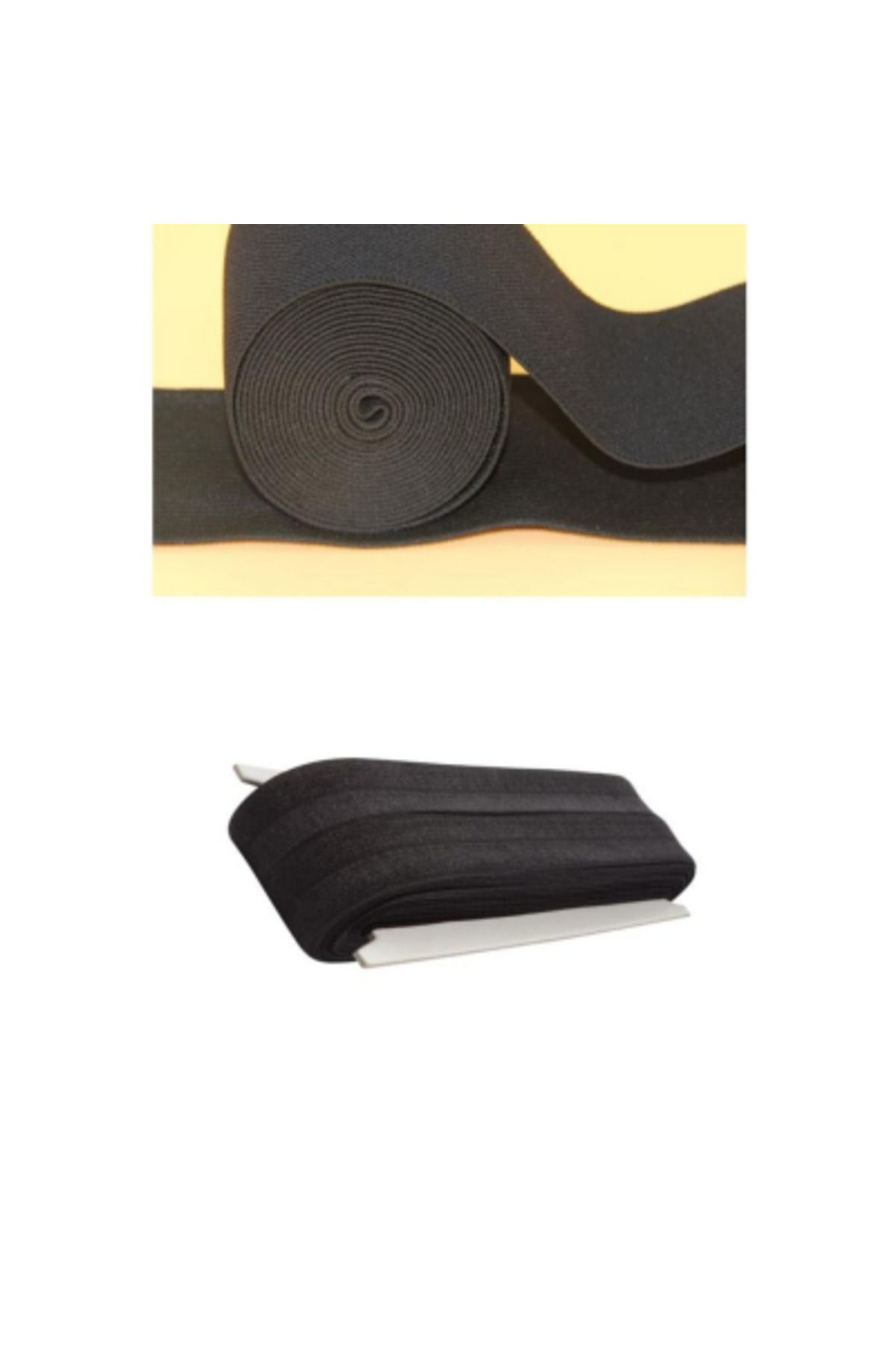 Ok Aksesuar Siyah - 1.5Cm Paça Lastik Yassi Geniş 10Mt. Go50604403830