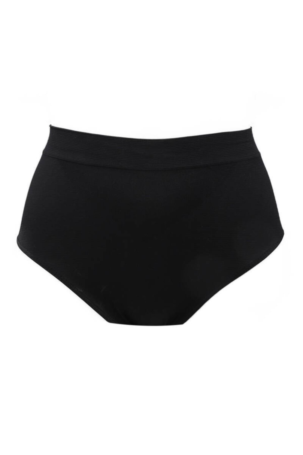 Elite Life Siyah Dikişsiz Yüksek Bel Slip 811