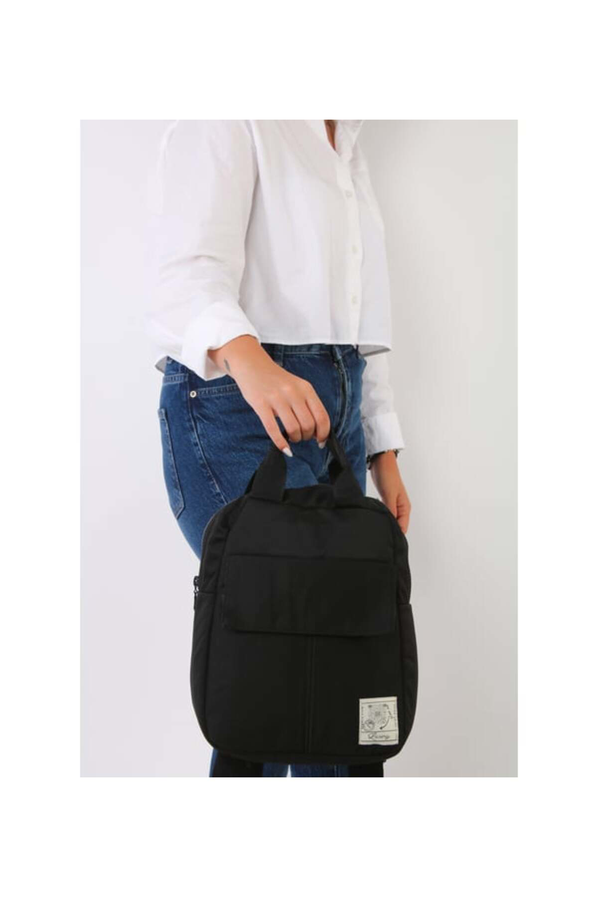 Monalisa Home Siyah Unisex Essential Sirt Çantasi