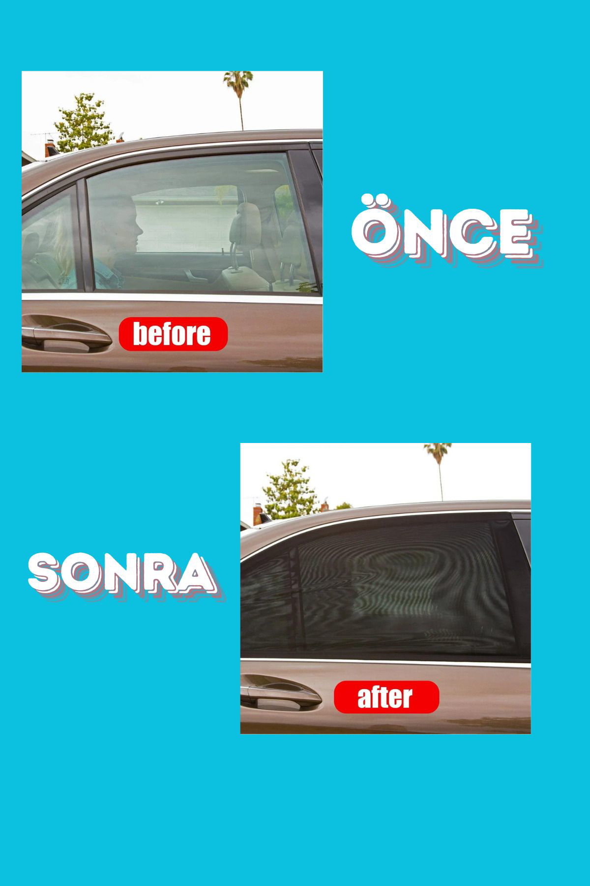 Skoda Octavia 2013 - 2020 Hatchback Uyumlu Yan Cam Güneşliği Ön v