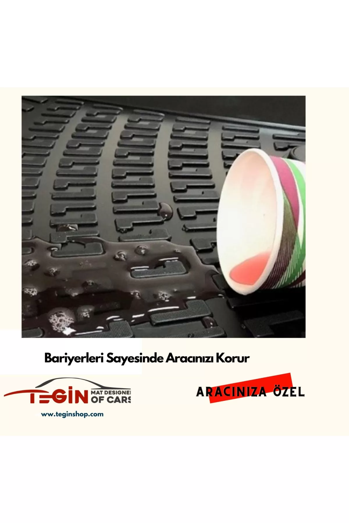 Skoda Rapid Sedan 2017 Bagaj Havuzu + Bej 3D Paspas