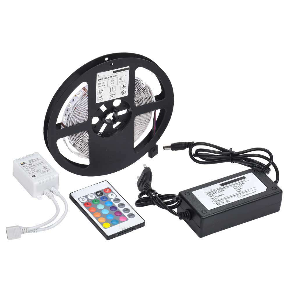 Evimdeyokyok Skygo 5 Mt 3 Cipli Rgb Şerit Led Silikonlu Adaptör Uzaktan Kumand
