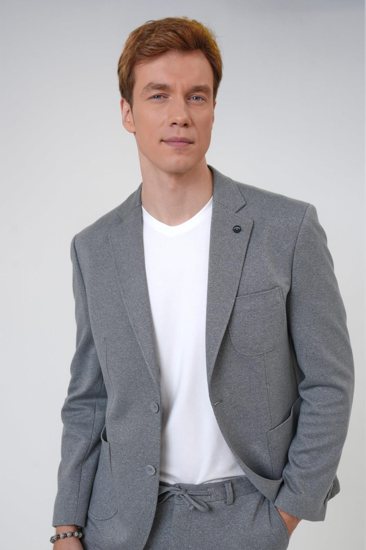 Slimfit Düz Takım Elbise