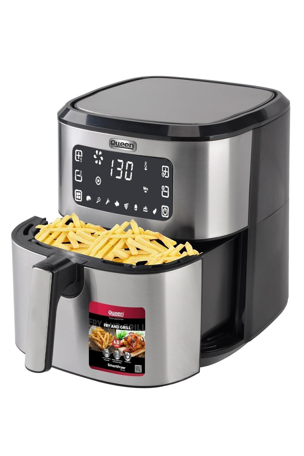 Queen Smartfryer Xxl Airfryer 6,5 Lt Dokunmatik Yağsiz Sicak Hava Fritö