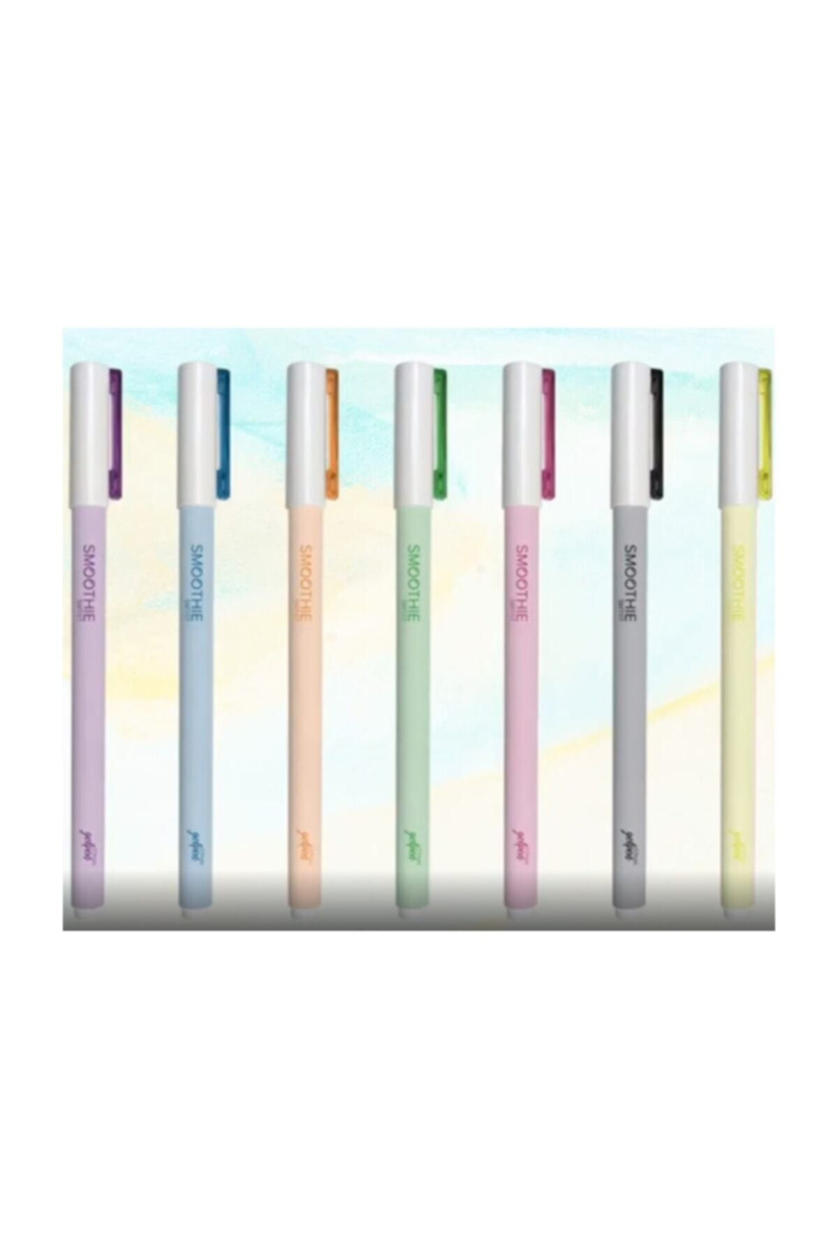 Scrikss Smoothie Roller Jel Kalem Pastel Renkler 7'Li Set Tk.K