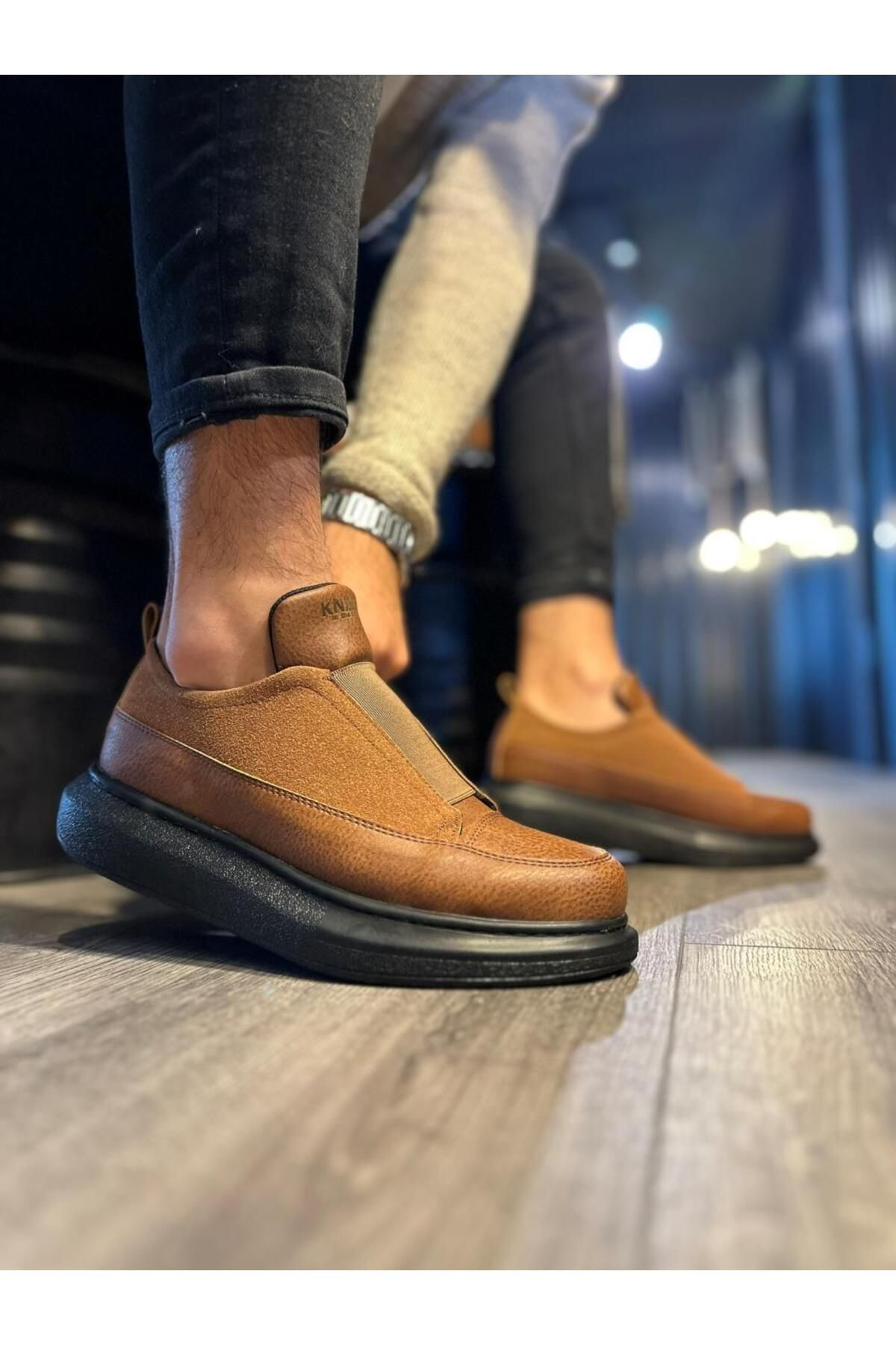 K&A Sneakers Ayakkabi  Taba (Siyah Taban)