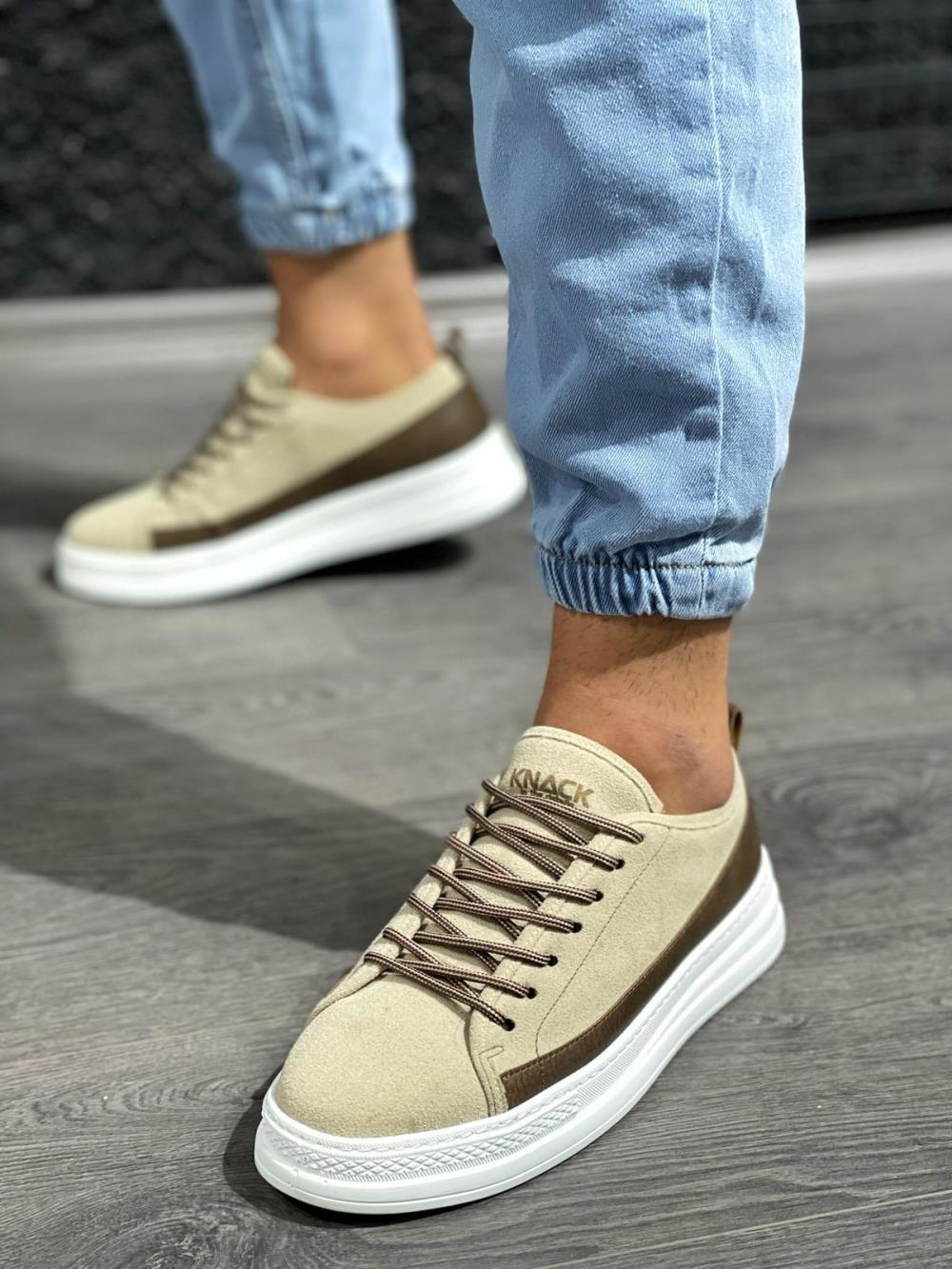 Sneakers Ayakkabı 010 Vizon Süet