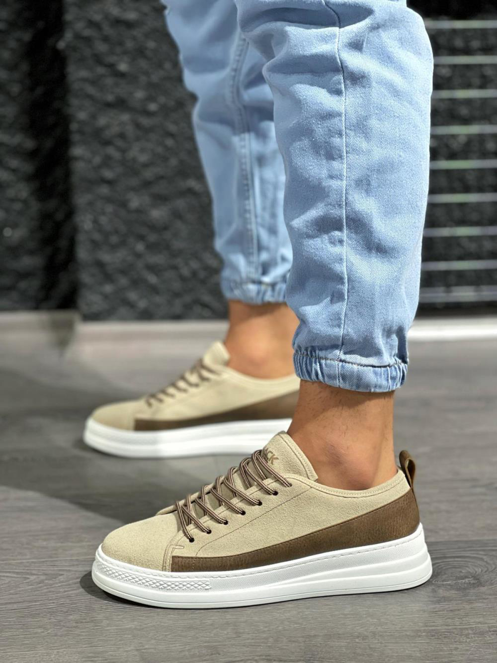 Sneakers Ayakkabı 010 Vizon Süet