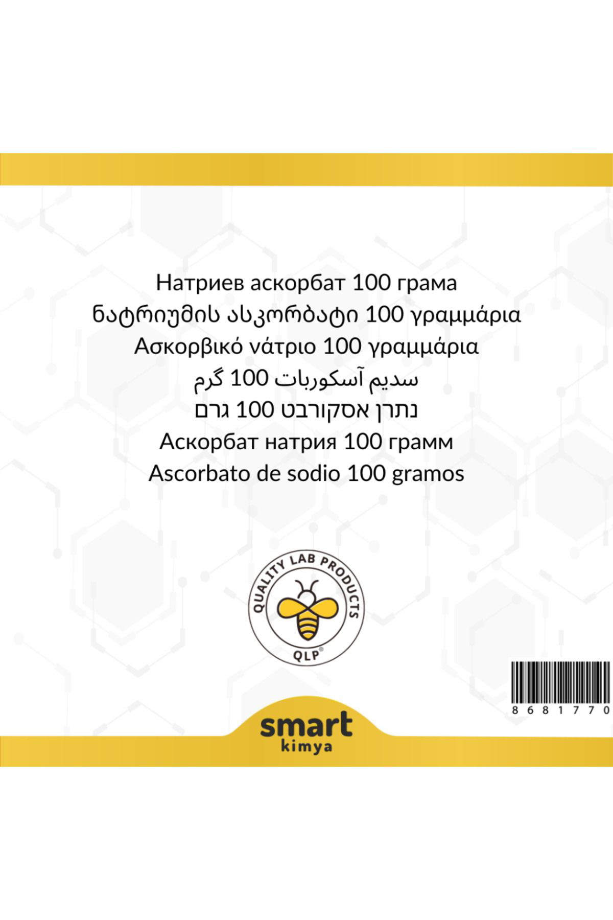 Qlp Sodyum Askorbat 100 G