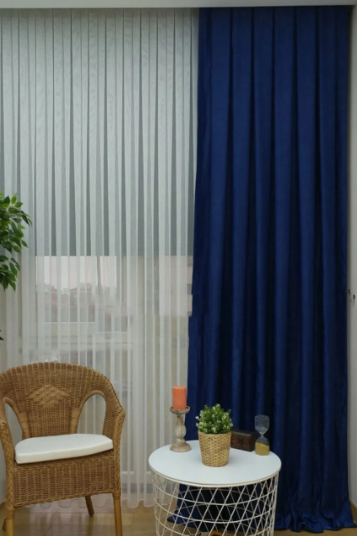 Özgün Home Soft Kumaş Fon Perde Sik Pileli Parlement Rengi Perde