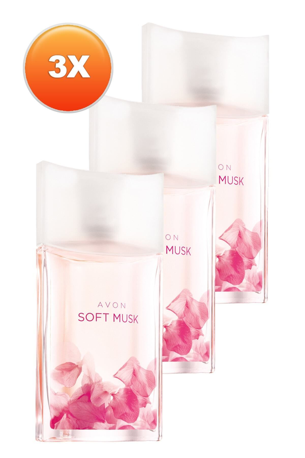 Avon Soft Musk Kadin Parfüm Edt 50 Ml. 3Lü Set