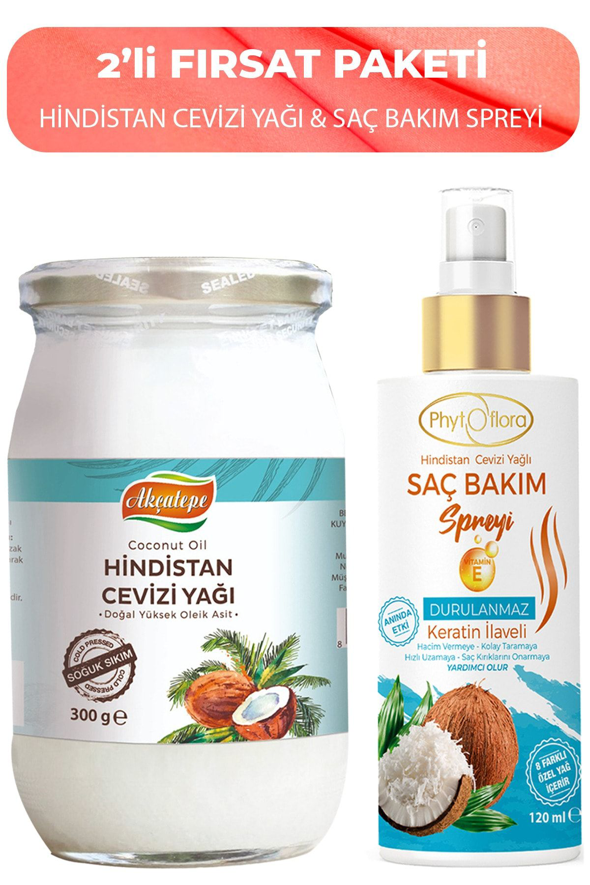Phytoflora Soğuk Sikim Kati Hindistan Cevizi Yaği Ve Yipranmiş Kuru Saçlar İ