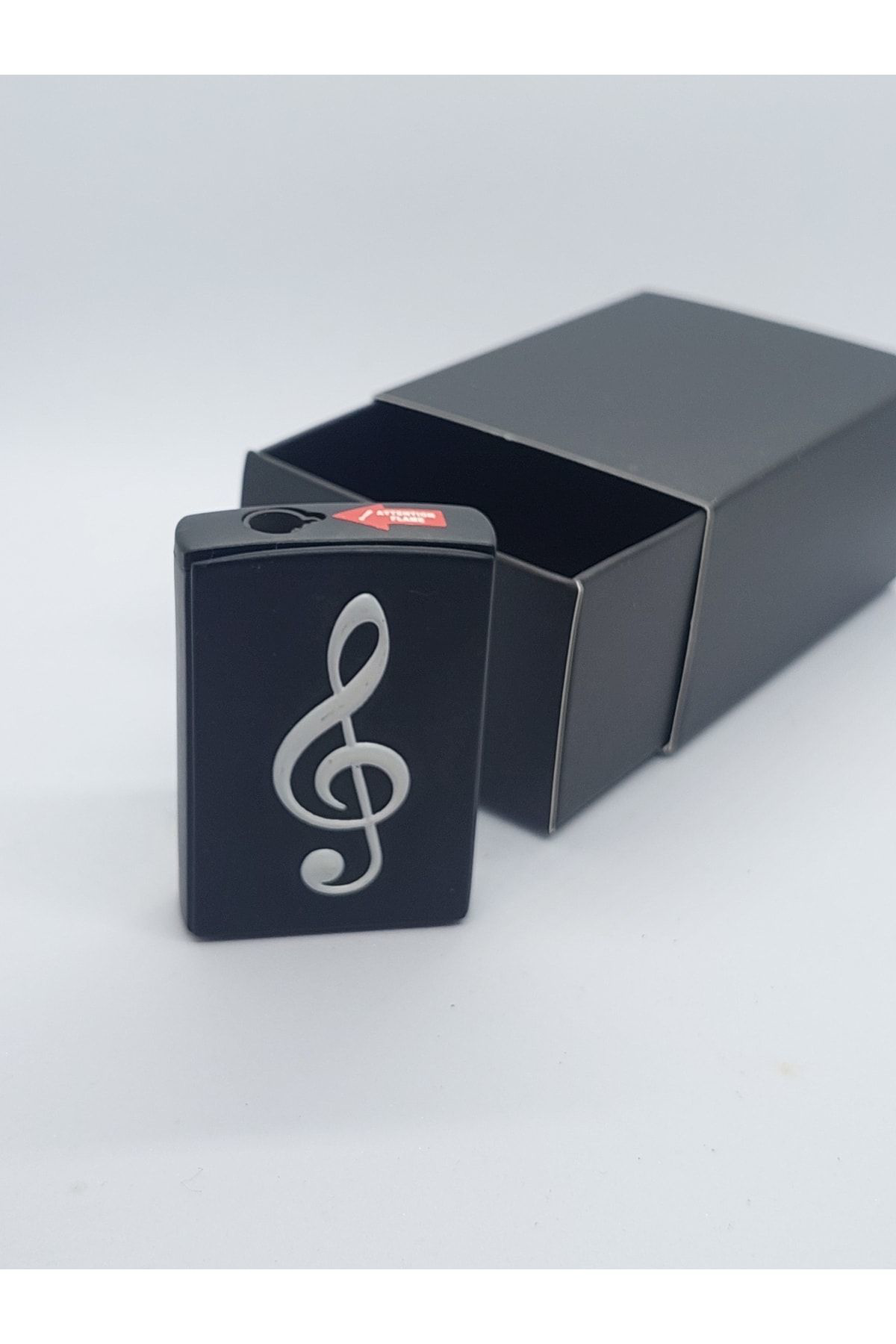 Pnp Sol Anahtari Desenli Metal Rüzgar Çakmaği Müzik Desenli Çakmak Mü