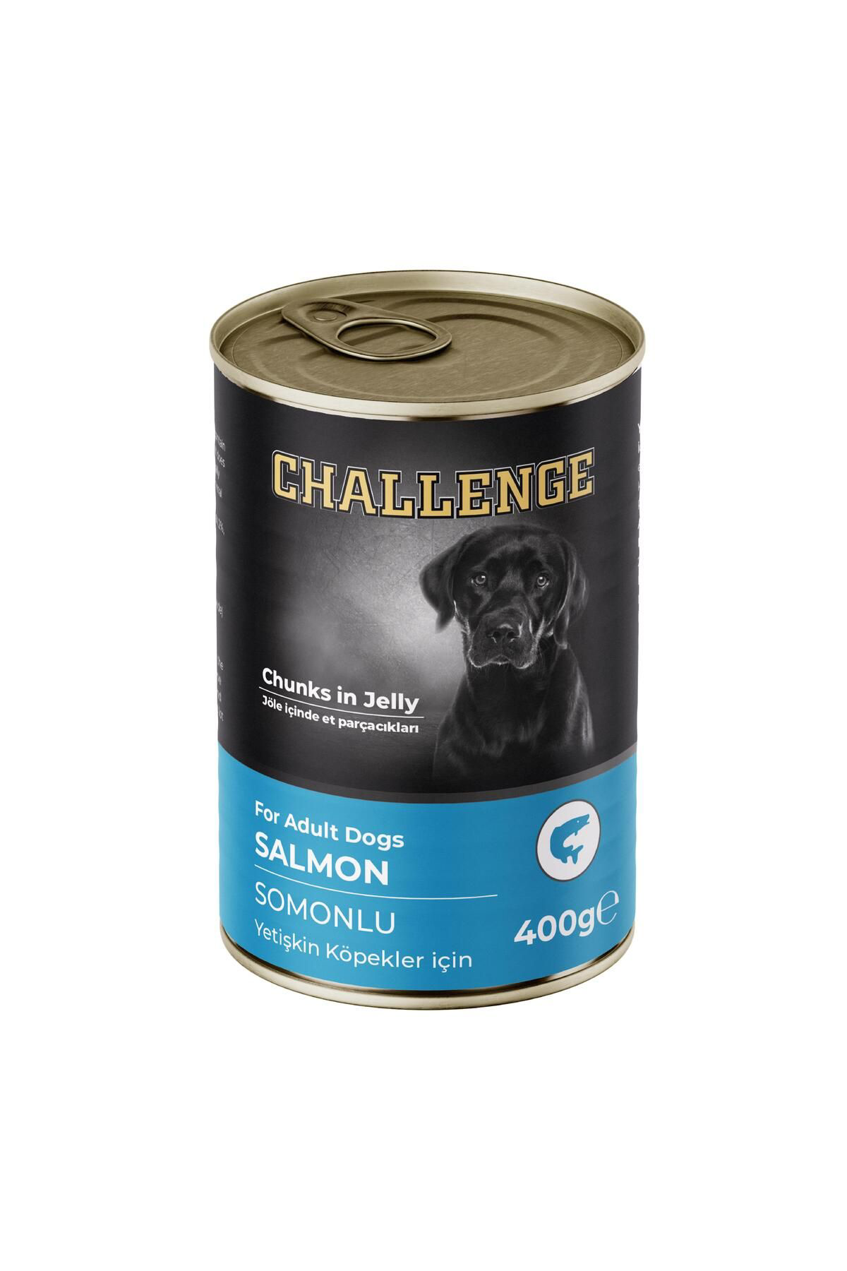 Challenge Somonlu Yetişkin Köpek Konservesi 400 Gr