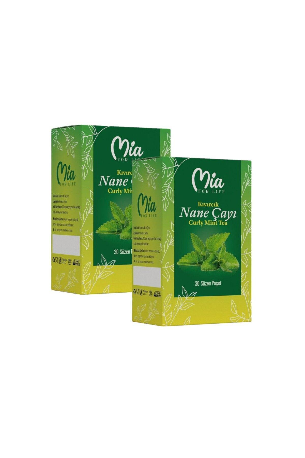 Mia For Life Spearmint Tea Kivircik Nane Çayi 30 Süzen Poşet 2 Adet