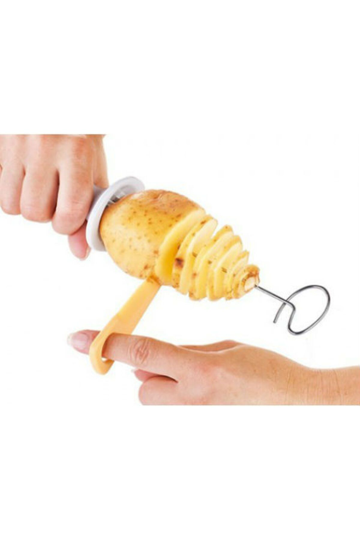 Menbox Spiral Patates Dilimleyici Aparat Çubukta Patates Cips Yapma