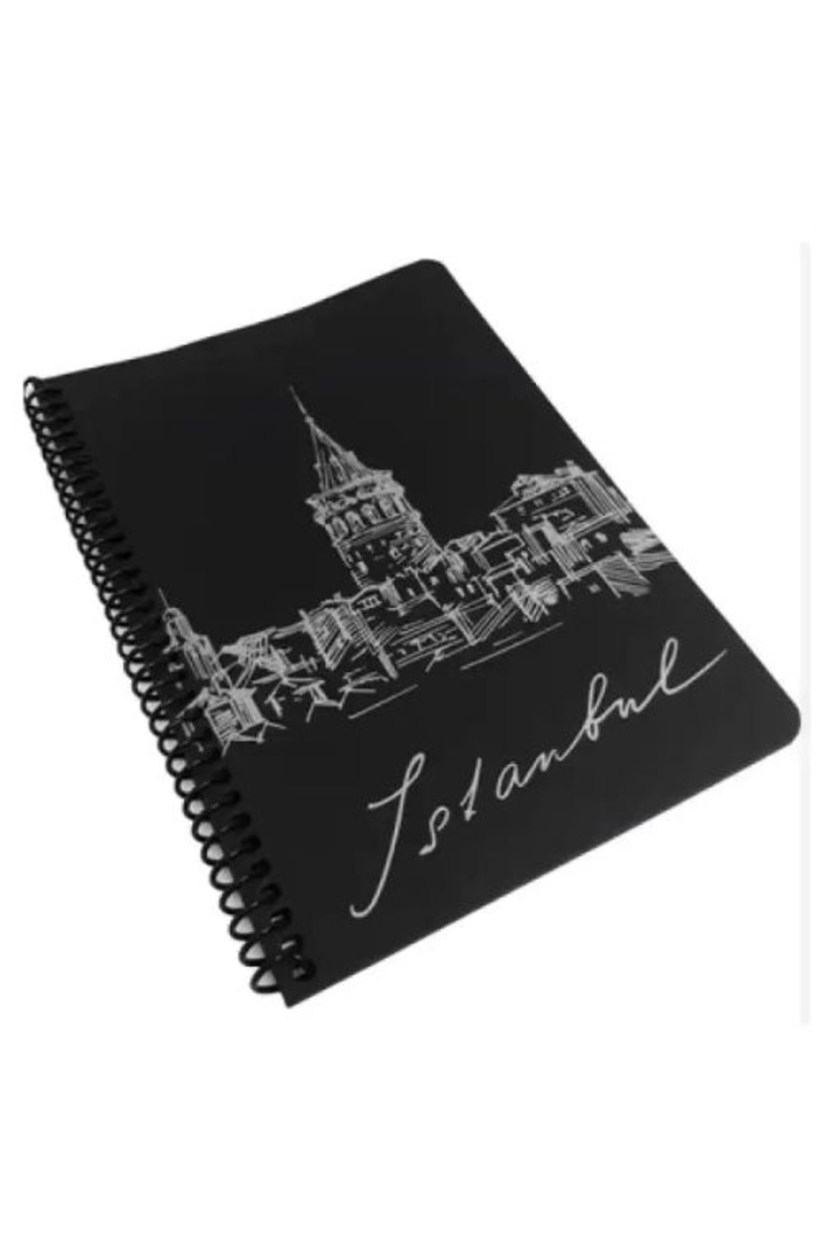 Liz Spiralli Defter Siyah A5 40 Yaprak 120 Gr.Side