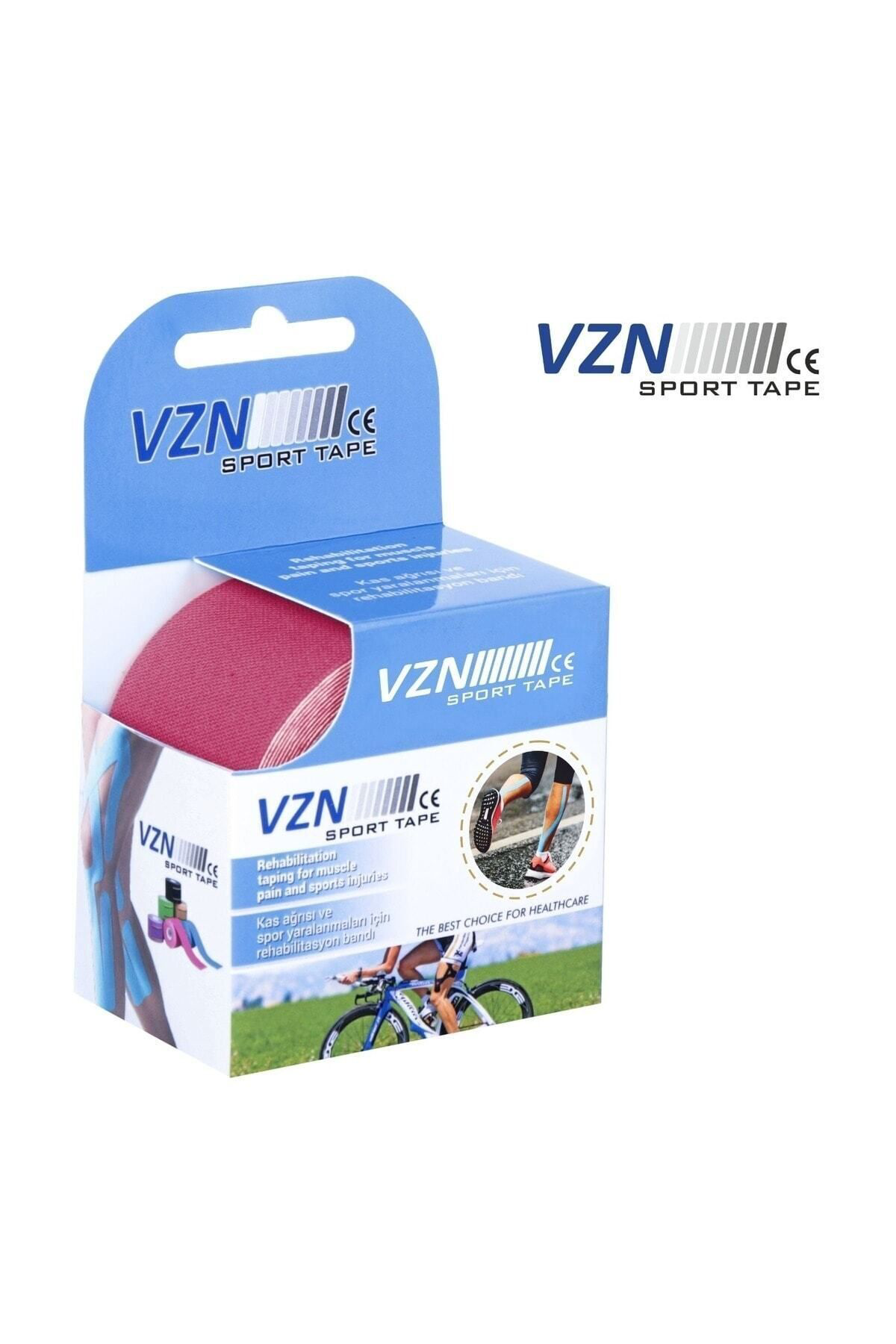 Vzn Medical Equipment Sport Tape Pembe Renk Kinezyo Sporcu Bandi Ağri Bandi 5 Metre X 5