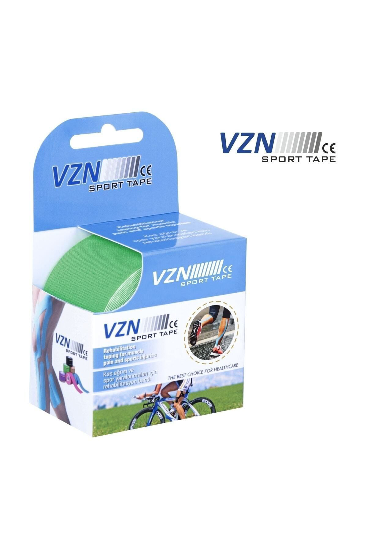 Vzn Sport Tape Yeşil Renk Kinezyo Sporcu Bandi Ağri Bandi 5 Metre X 5