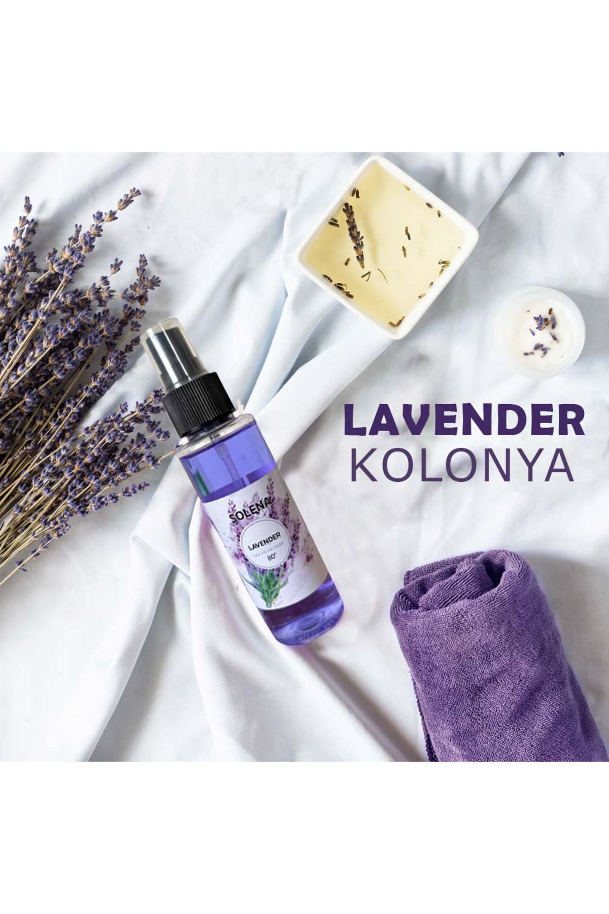 Solena Sprey Cep Veya Çanta Lavanta Kolonyasi 100 Ml