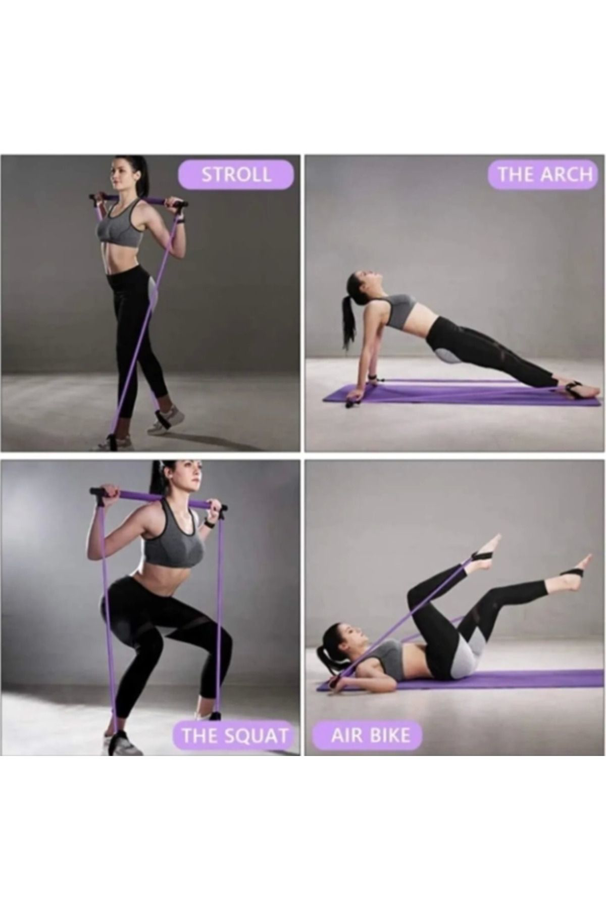 Cexos Squat Pilates Studio Evde Spor Egzersiz Çubuğu Squat Pilates Bari - Cbt6424-8805