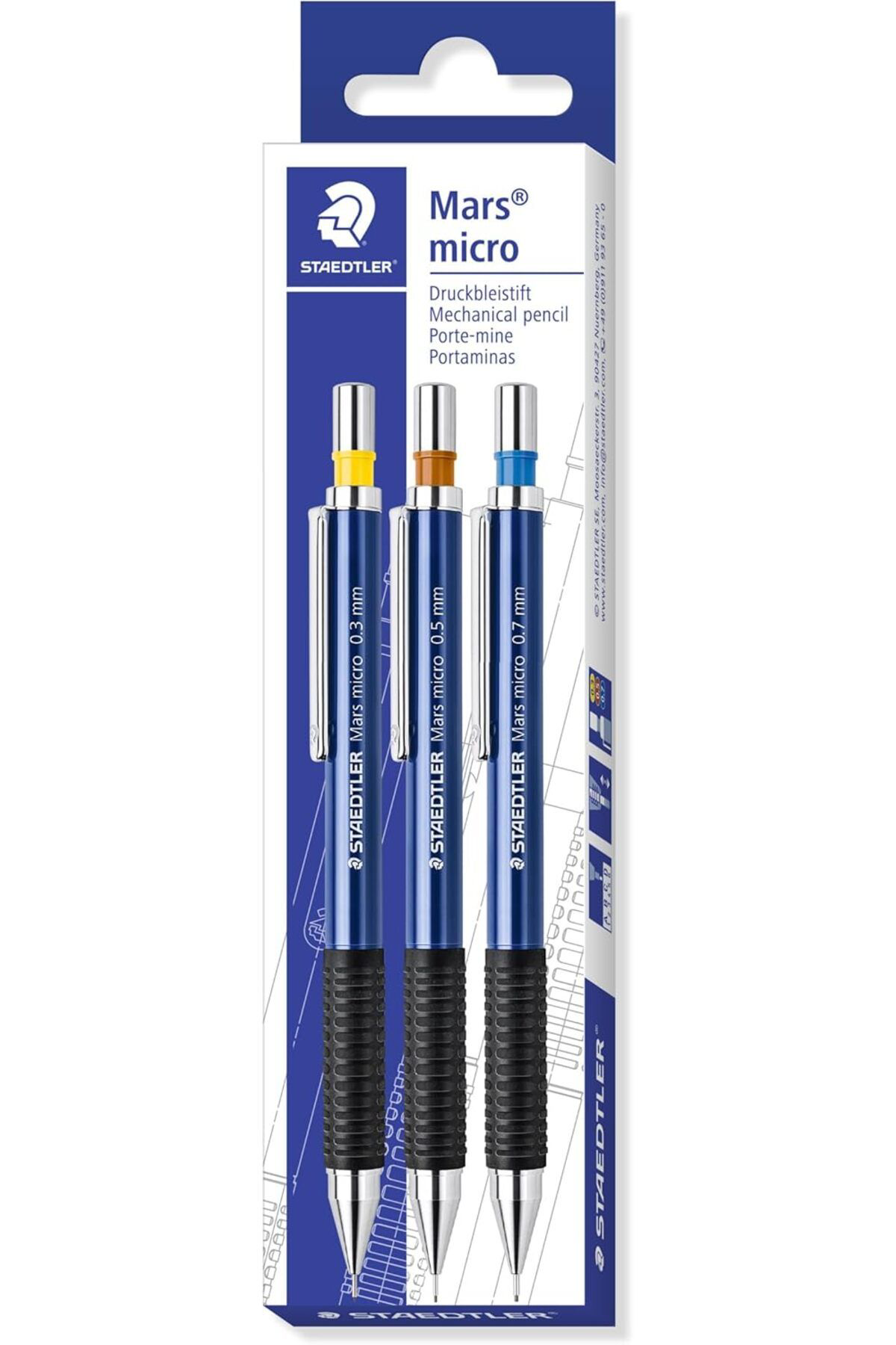 Yusuftex Srht 775 Sc Wp303 Mars Micro Versatil 0.3 0.5 0.7 Mm 3'Lü Set  72