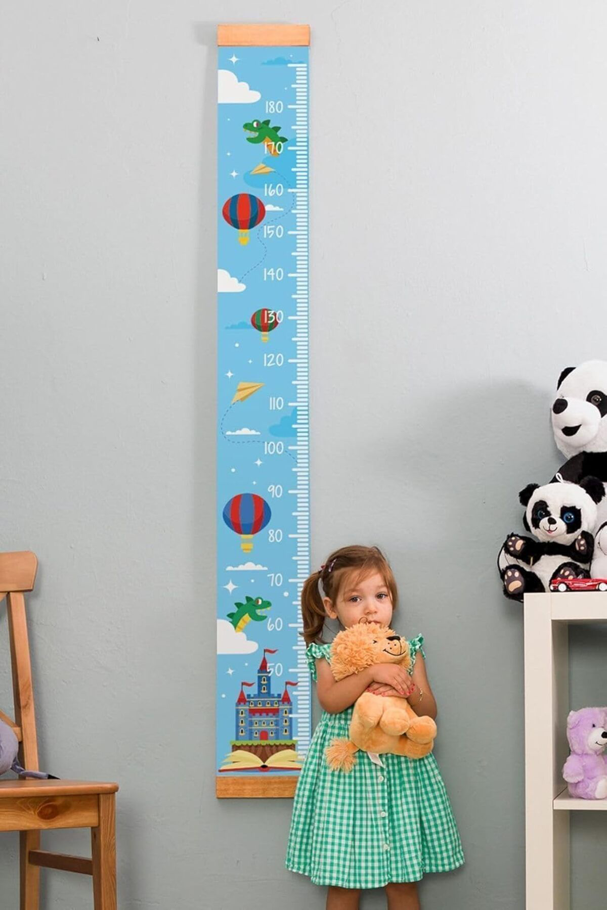 Yusuftex Srht Çocuk Odasi Masal Dünyasi Boy Ölçme Cetveli - Asilabilir Boy