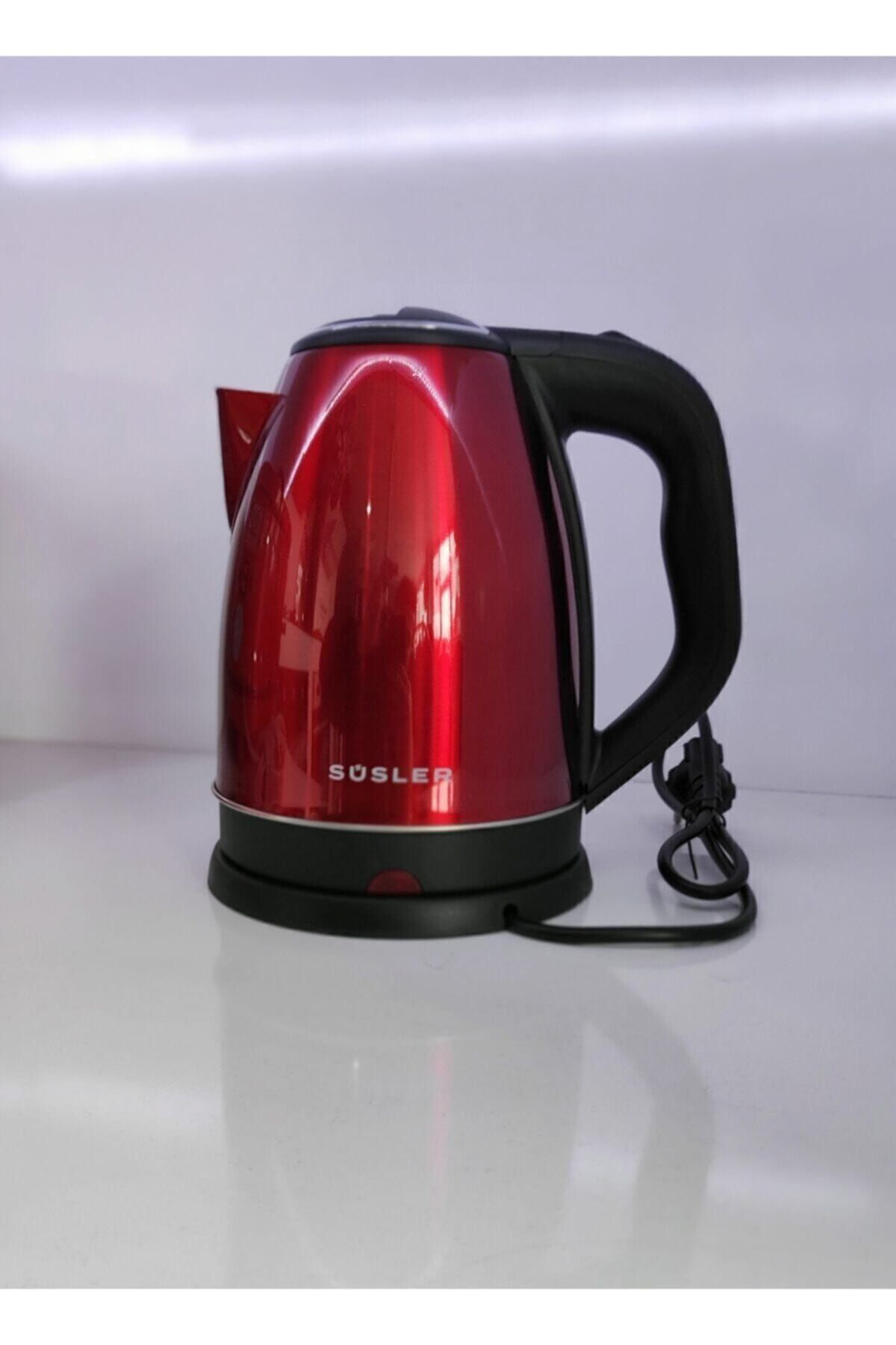 Süsler Ss-4110 Red Spring Paslanmaz Su İsitici Kettle 1,8 Lt 2000W