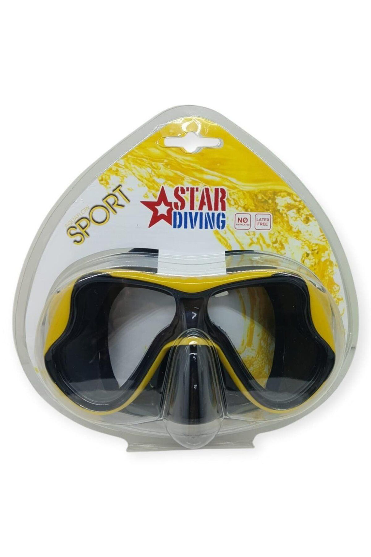 K&A Star Diving Daliş Maskesi Yetişkin - 51705-Sari