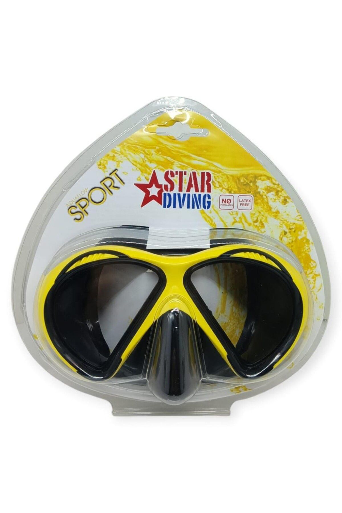 K&A Star Diving Daliş Maskesi Yetişkin - 51701-Sari