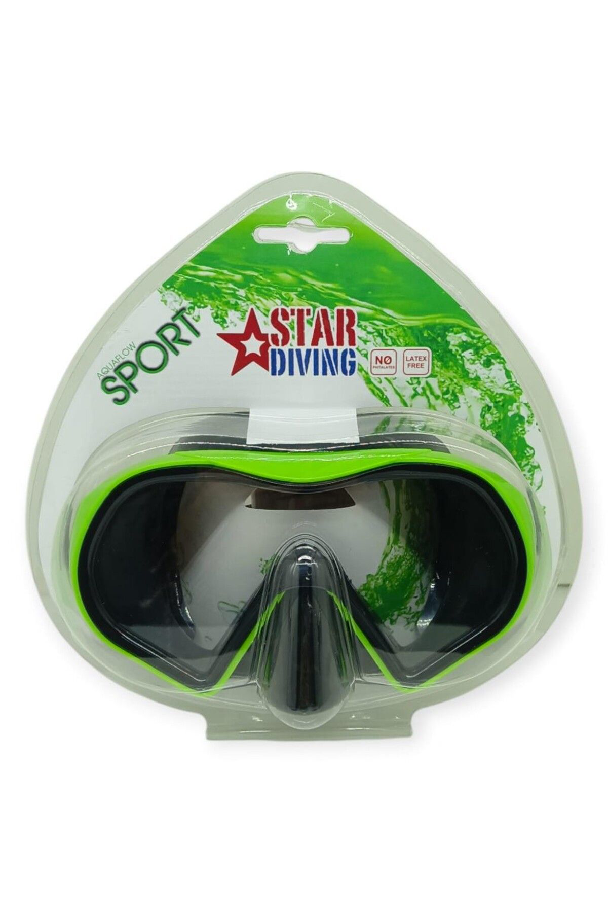 K&A Star Diving Daliş Maskesi Yetişkin - 51702-Yeşil