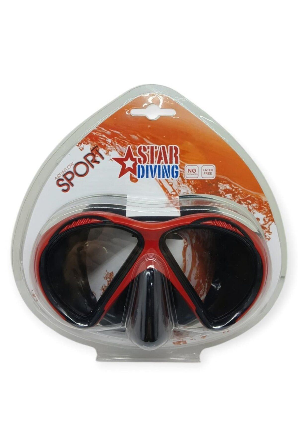 K&A Star Diving Daliş Maskesi Yetişkin - 51701-Kirmizi