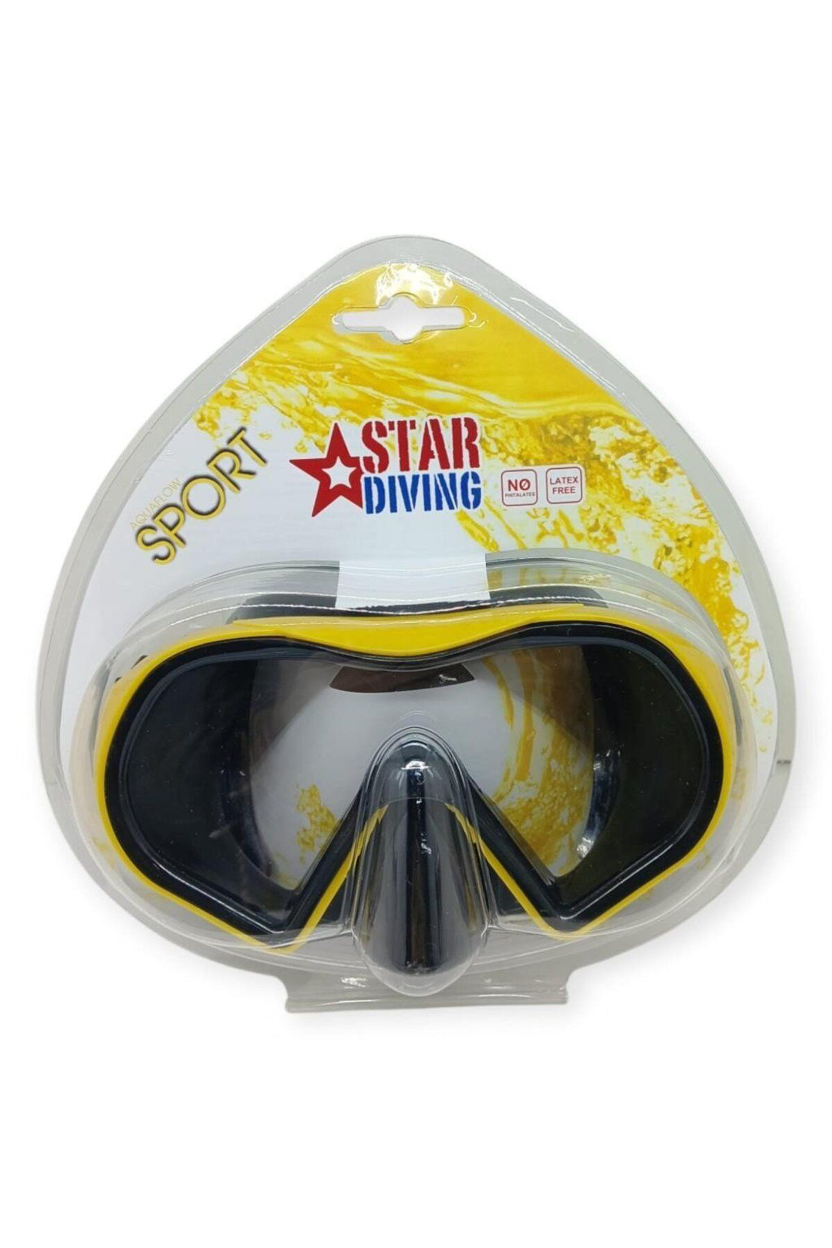 K&A Star Diving Daliş Maskesi Yetişkin - 51702-Sari