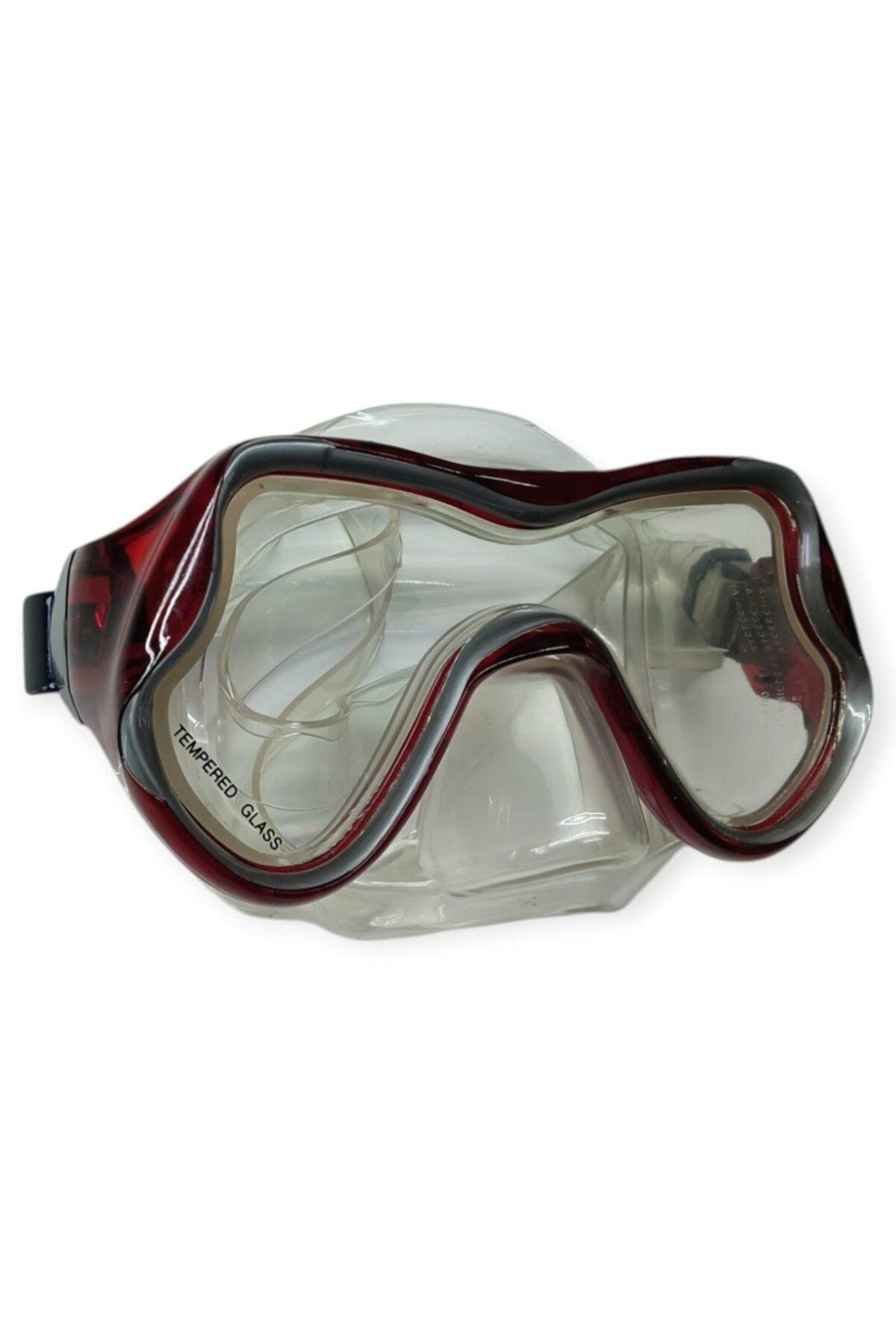 K&A Star Diving Temper Camli Daliş Maskesi Yetişkin - 51709-Kirmizi