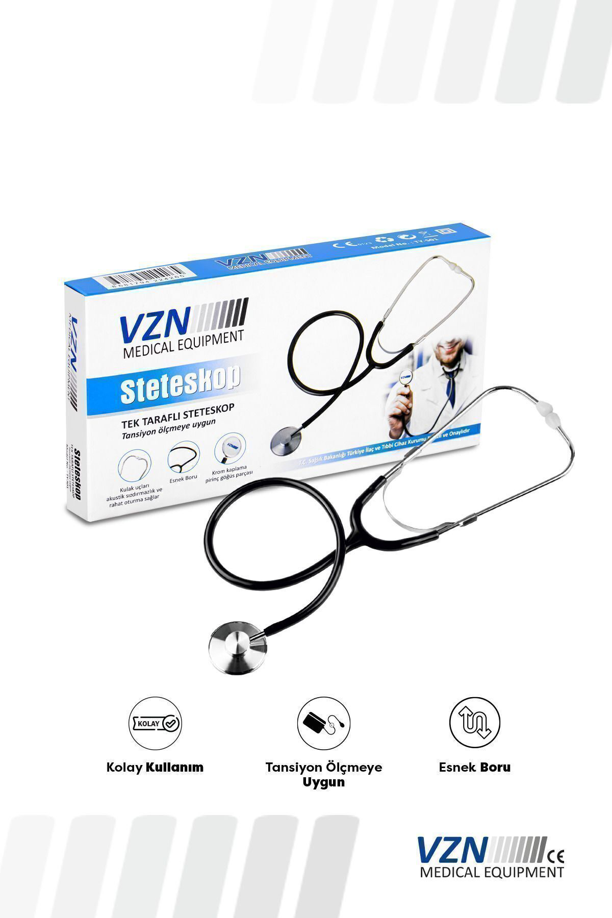 Vzn Steteskop Tek Tarafli Steteskop Ce Belgeli