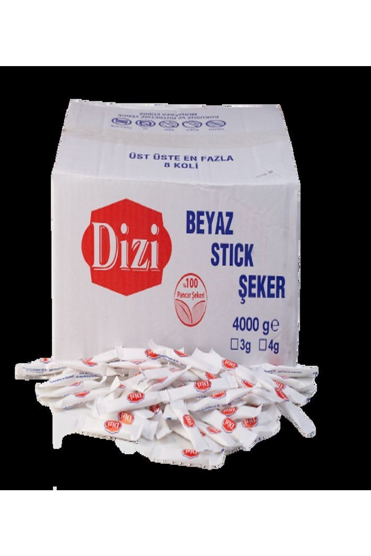 Dizi Stick Şeker 4000 Gr 3 Adet