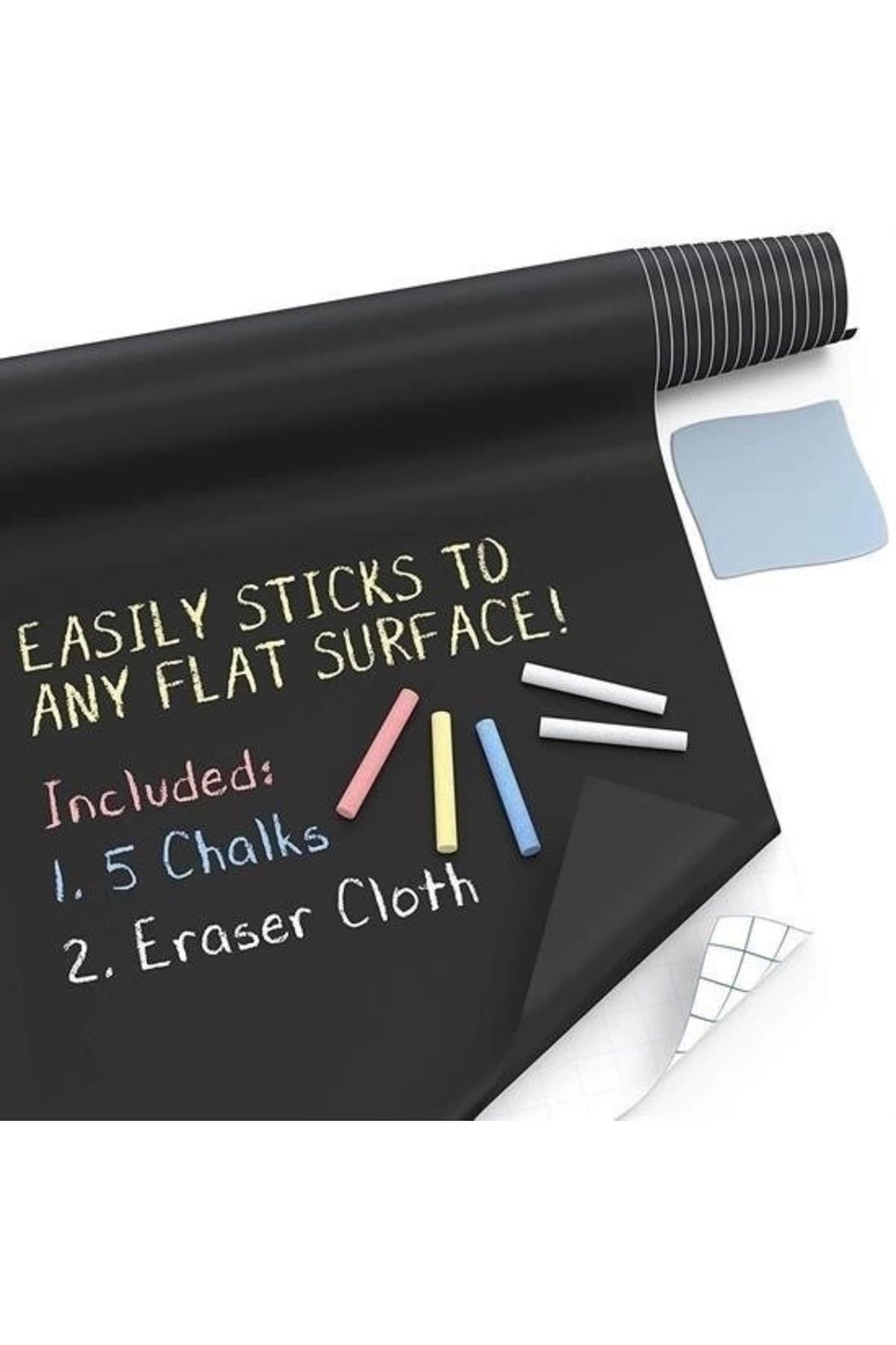 Yusuftex Sticker Rulo Yapişkanli Çocuk Yazi Yazma Tahtasi Yazi Yazma Stick