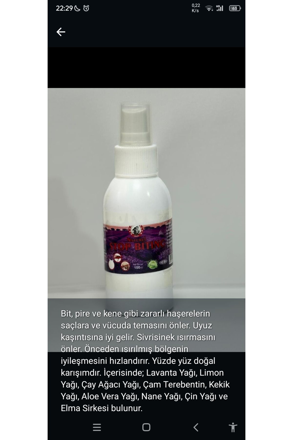 Kademgiller Stop Biting 100 Ml