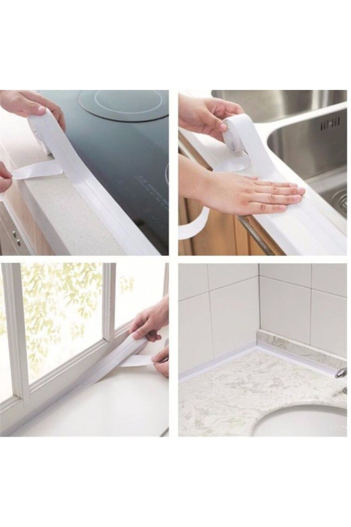 Çerçici Su Sizdirmaz Bant Lavabo Küvet Kenar Bandi 4 Cm