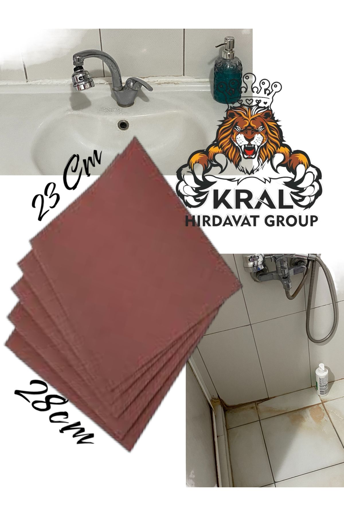 Kral Hirdavat Su Zimparasi Lavabo, Wc, Banyo Fayanslarinin Temizliği 5 Adet Fiy