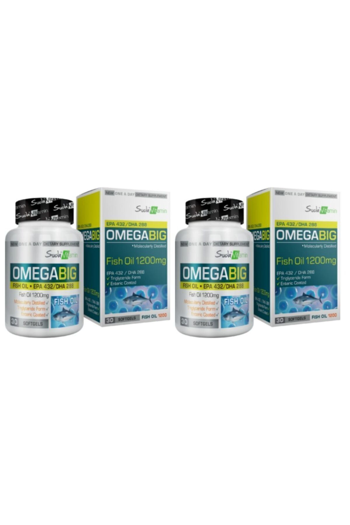 Suda Vitamin Suda Vitamin Omegabig 1200 Mg 30 Kapsül 2 Adet