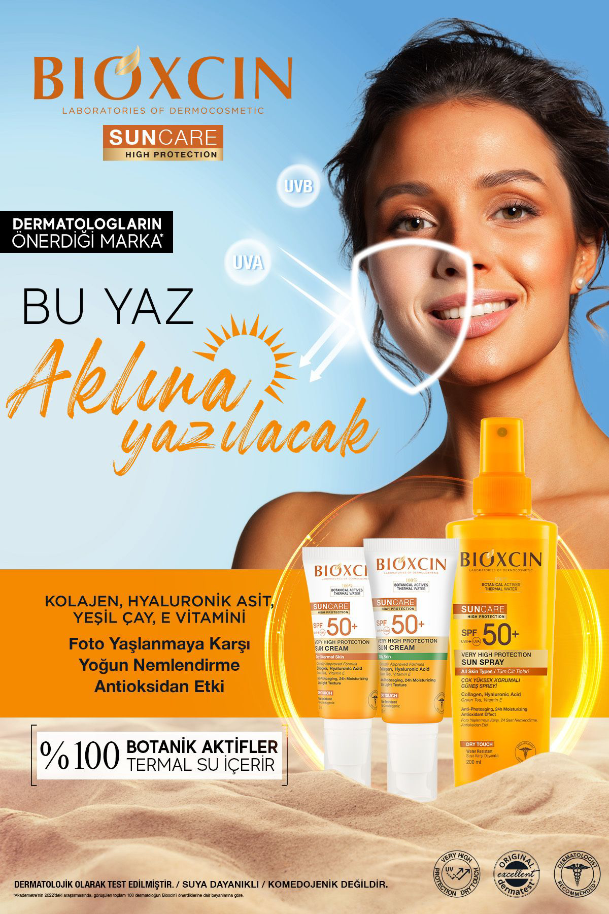 Bioxcin Sun Care Spf 50 Çok Yüksek Korumali Güneş Kremi 50 Ml Kuru Ve Nor