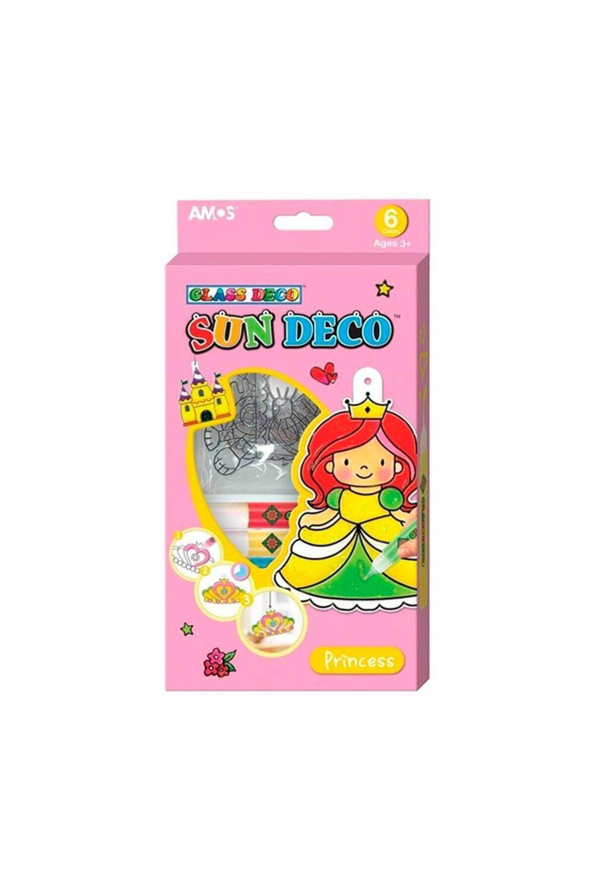 Amos Sun Deco Princess Jel Boya 6 Renk X 10.5 Ml 6 Pleksi