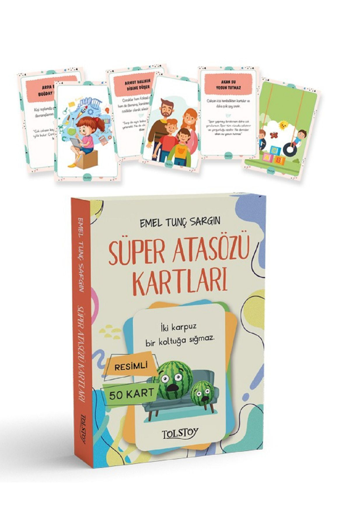 Süper Atasözü Kartları / Emel Tunç Sargın / Tolstoy Yayıncılık / 9786050691498