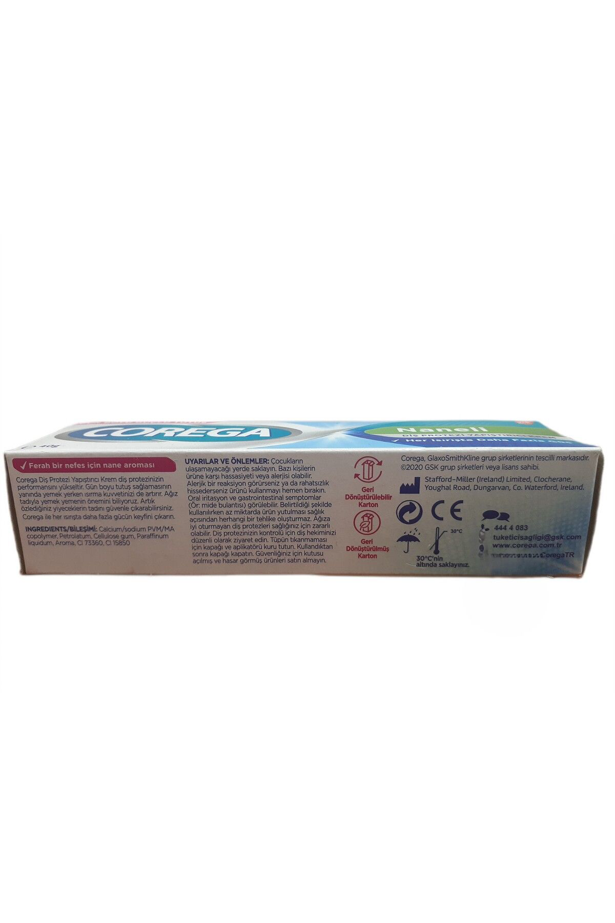 Corega Süper Protez Yapiştirici Krem Naneli 40Gr X 2 Adet