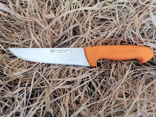Sürmene Cumhur Çelik 61120 Kasap Kurban Bıçağı, 16,5 cm, Kaymaz S