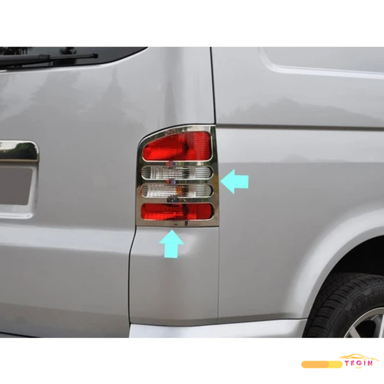 T5 Transporter VAN 2003-2014 Stop Çerçevesi 2 Parça Paslanmaz Çel